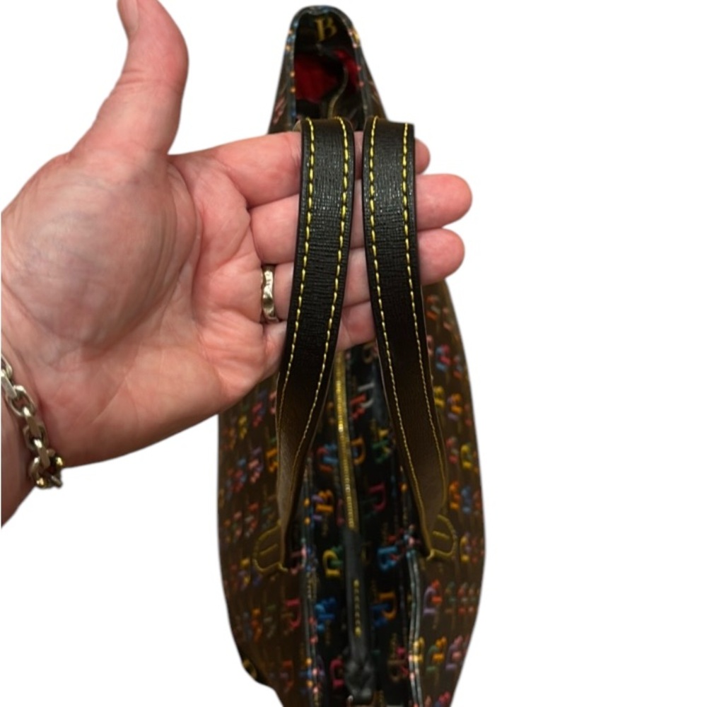 Dooney & Bourke DB75 Multi Large Zip Top Shopper w/Wristlet LIKE NEW - Picture 13 of 16